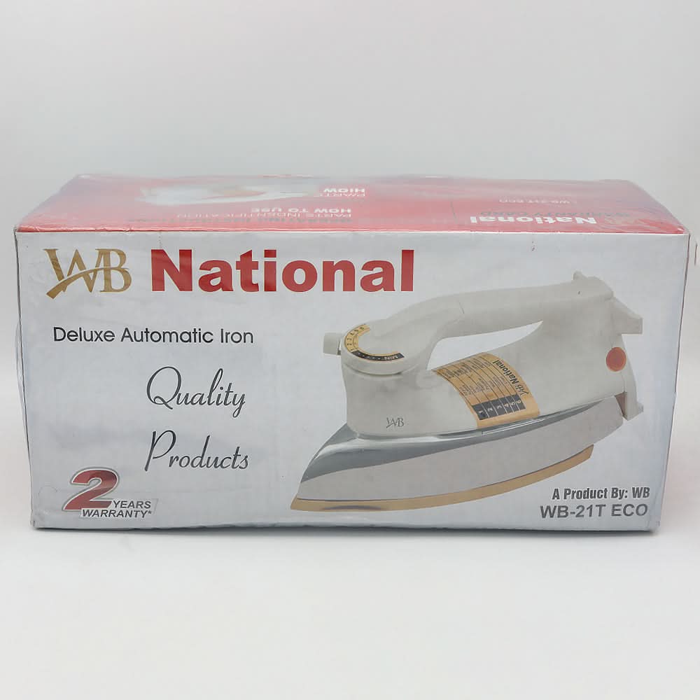 National Iron Wb-21t Eco - White, Home & Lifestyle, Iron & Streamers, Chase Value, Chase Value