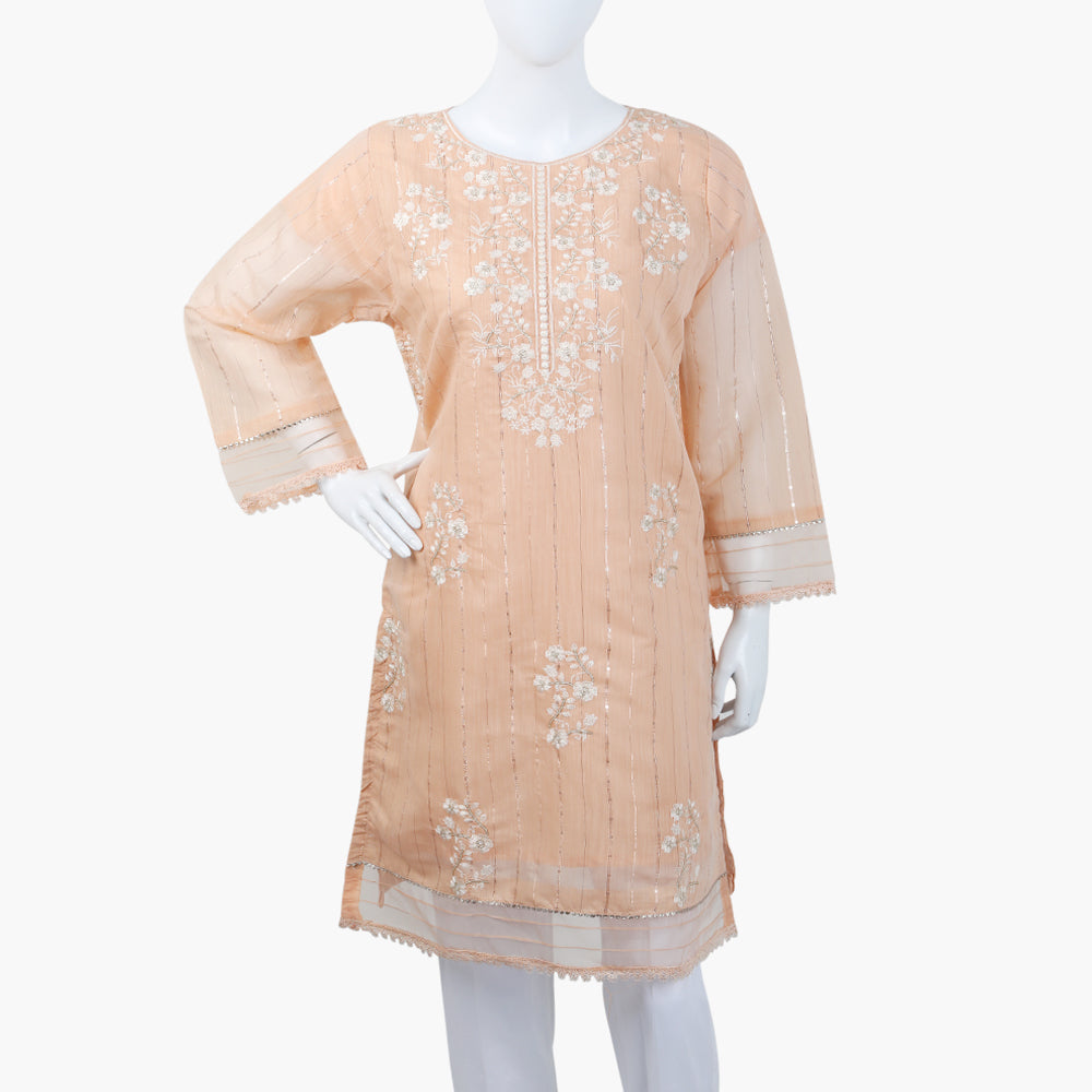 Women's Kurti - Peach, Women Ready Kurtis, Chase Value, Chase Value