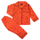 Girls Full Sleeves Night Suit - Peach, Girls Suits, Chase Value, Chase Value