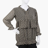 Women's Printed Western Top - Black, Women T-Shirts & Tops, Chase Value, Chase Value