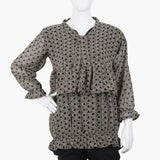 Women's Printed Western Top - Black, Women T-Shirts & Tops, Chase Value, Chase Value