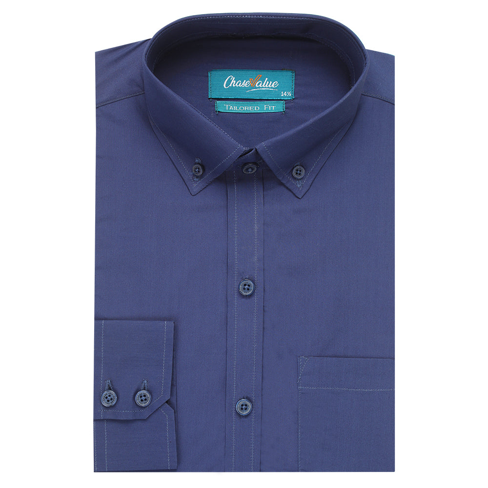 Men's Formal Shirt - Navy Blue, Men's Shirts, Chase Value, Chase Value