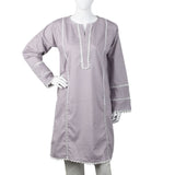 Women's Kurti With Lace - Purple, Women Ready Kurtis, Chase Value, Chase Value