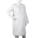 Women's Kurti With Lace - White, Women Ready Kurtis, Chase Value, Chase Value