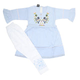 Girls Half Sleeves Suit 526 - Blue, Kids, Girls Sets And Suits, Chase Value, Chase Value