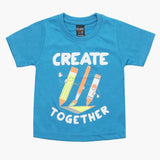 Boys Half Sleeves T-Shirt - Blue, Boys T-Shirts, Chase Value, Chase Value