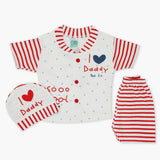 Newborn Boys Half Sleeves Suit - Red, Newborn Boys Sets & Suits, Chase Value, Chase Value
