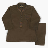 Newborn Boys Shalwar Suit - Olive Green, Newborn Boys Shalwar Suits, Chase Value, Chase Value