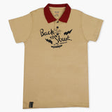Boys Half Sleeves Polo T-Shirt - Light Brown, Boys T-Shirts, Chase Value, Chase Value