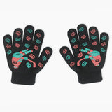 Kids Woolen Gloves - Black, Girls Caps & Gloves, Chase Value, Chase Value