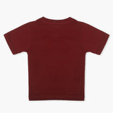 Boys Half Sleeves T-Shirt - Maroon, Boys T-Shirts, Chase Value, Chase Value