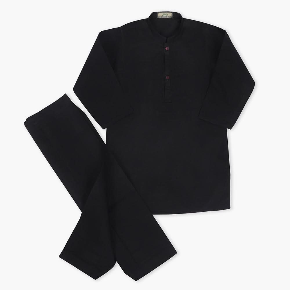 Boys Mashriq Shalwar Suit - Black, Boys Shalwar Kameez, Chase Value, Chase Value