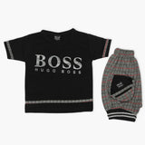 Boys Half Sleeves Suit - Black, Boys Sets & Suits, Chase Value, Chase Value