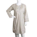 Women's Kurti With Lace - Skin, Women Ready Kurtis, Chase Value, Chase Value
