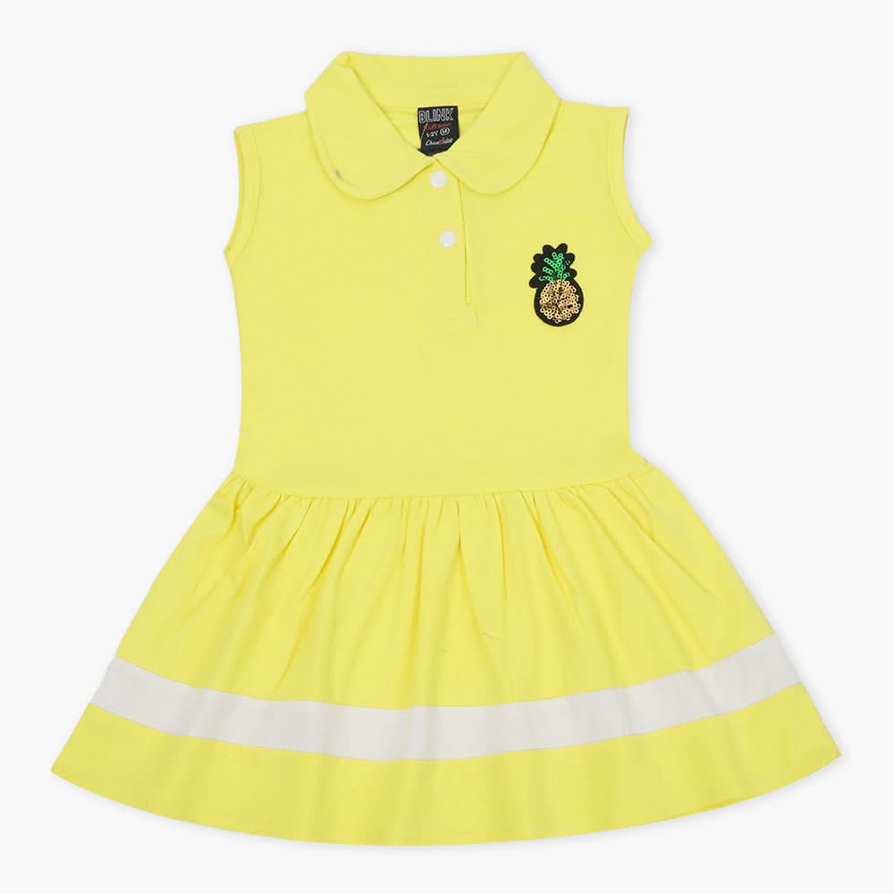 Girls Frock - Yellow, Girls Frocks, Chase Value, Chase Value