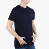 Men's Half Sleeves T-Shirt - Navy Blue, Men's T-Shirts & Polos, Chase Value, Chase Value