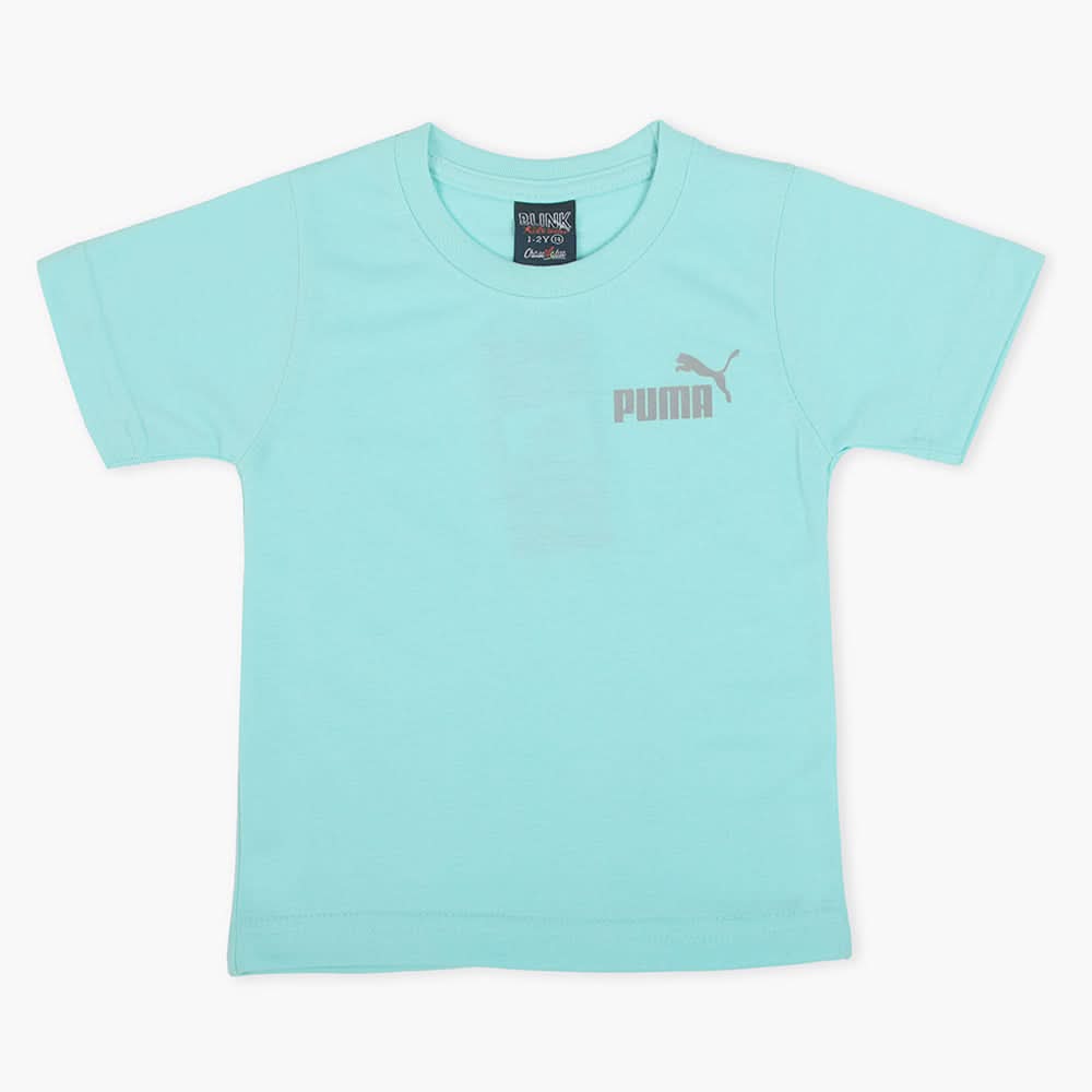 Boys Half Sleeves T-Shirt - Sky Blue, Boys T-Shirts, Chase Value, Chase Value