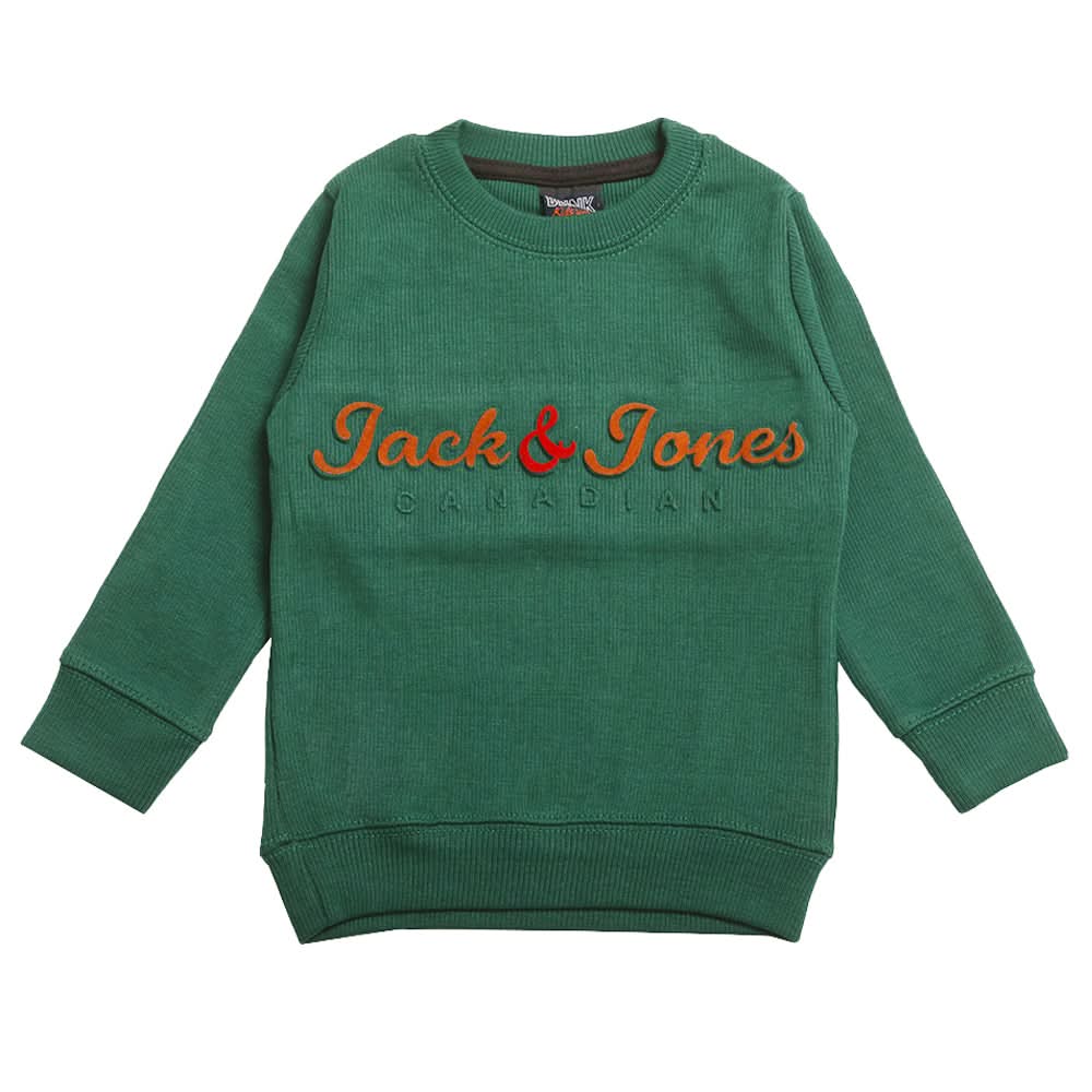 Boys Full Sleeves Sweat Shirt - Green, Boys Hoodies & Sweat Shirts, Chase Value, Chase Value