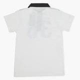 Boys Half Sleeves Polo T-Shirt - White, Boys T-Shirts, Chase Value, Chase Value