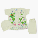 Newborn Girls Half Sleeves Suit - Light Green, Newborn Girls Sets & Suits, Chase Value, Chase Value
