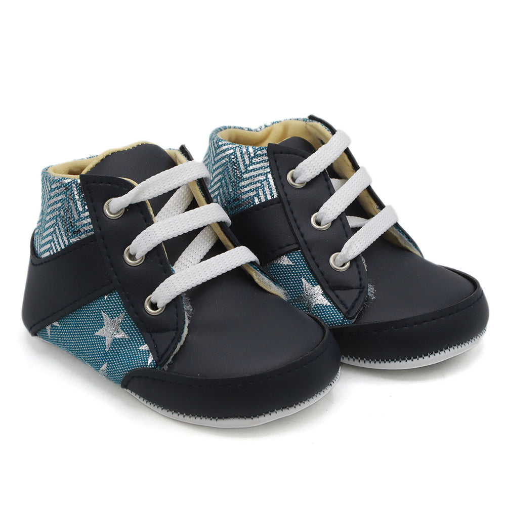 Newborn Girls Booties Shoes - Navy Blue, Newborn Caps, Shoes & Socks, Chase Value, Chase Value