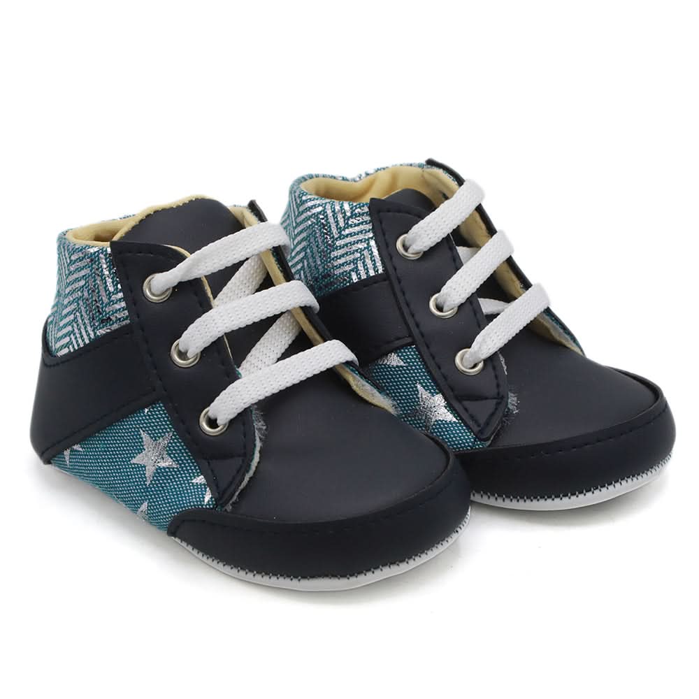 Newborn Girls Booties Shoes - Navy Blue, Newborn Caps, Shoes & Socks, Chase Value, Chase Value