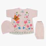 Newborn Girls Half Sleeves Suit - Pink, Newborn Girls Sets & Suits, Chase Value, Chase Value