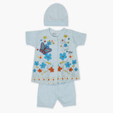 Newborn Girls Half Sleeves Suit - Blue, Newborn Girls Sets & Suits, Chase Value, Chase Value