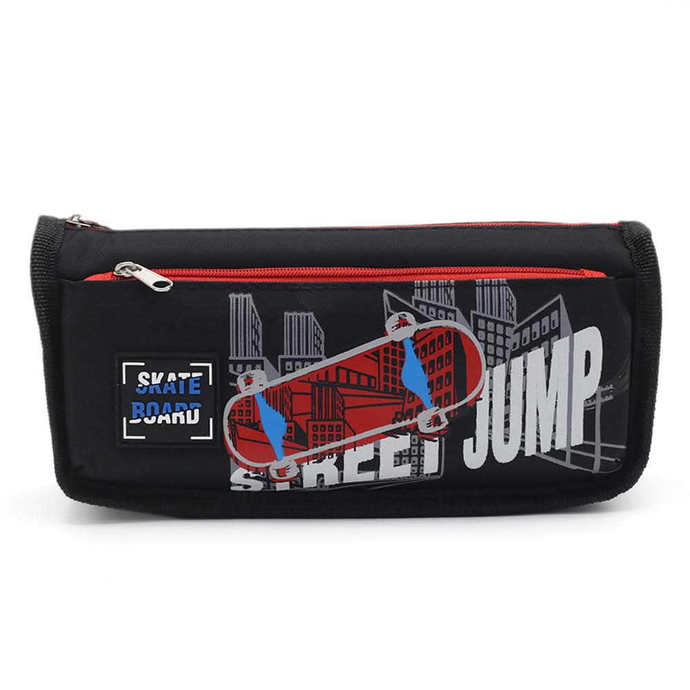 Pencil Pouch - Black, Pencil Boxes & Stationery Sets, Chase Value, Chase Value