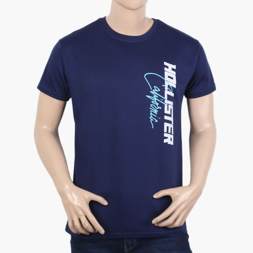 Men's Half Sleeves T-Shirt - Dark Blue, Men's T-Shirts & Polos, Chase Value, Chase Value