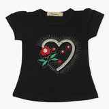Girls T-Shirt - Black, Girls T-Shirts, Chase Value, Chase Value