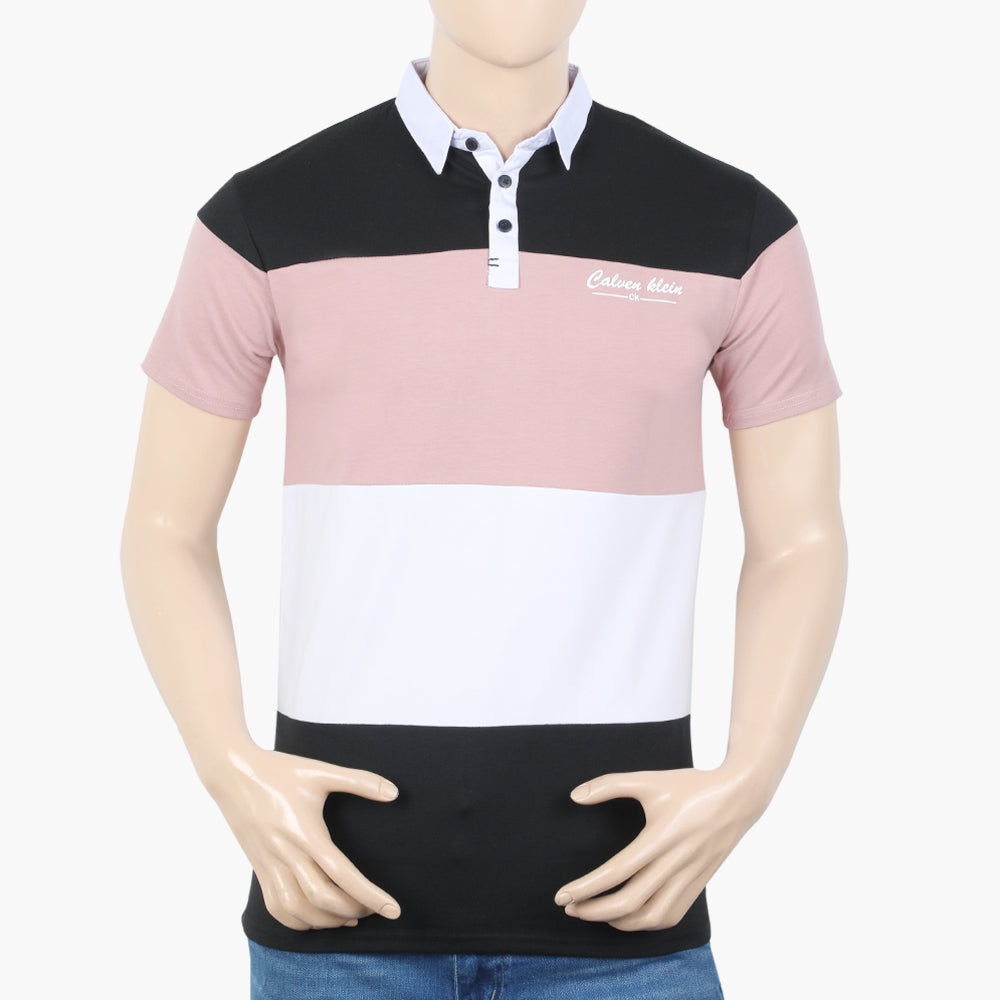 Men's Half Sleeves Polo T-Shirt - T-Pink, Men's T-Shirts & Polos, Chase Value, Chase Value