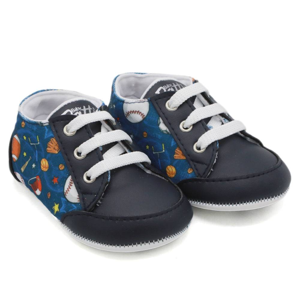 Newborn Boys Booties Shoes - Navy Blue, Newborn Caps, Shoes & Socks, Chase Value, Chase Value