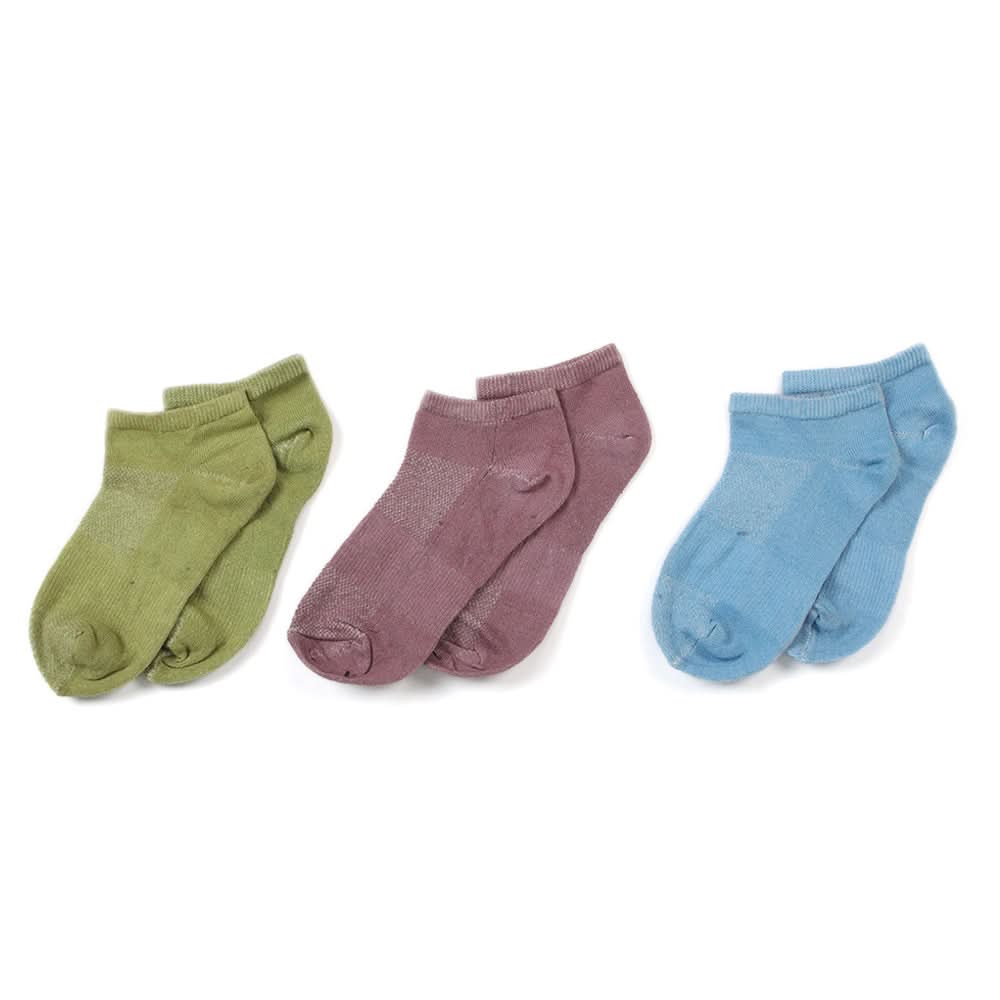 Women's 3Pcs Ankle Socks - Multi, Women Socks Stocking & Gloves, Chase Value, Chase Value
