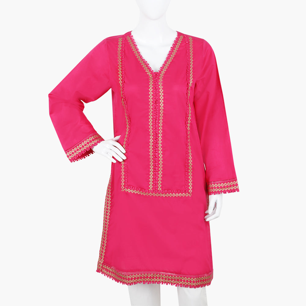 Women's Digital Printed Kurti - Pink, Women Ready Kurtis, Chase Value, Chase Value