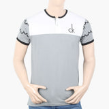 Men's Half Sleeves T-Shirt - Light Grey, Men's T-Shirts & Polos, Chase Value, Chase Value
