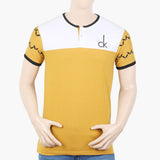 Men's Half Sleeves T-Shirt - Mustard, Men's T-Shirts & Polos, Chase Value, Chase Value
