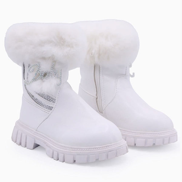 Girls Long Shoes - White – Chase Value