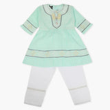 Girls Half Sleeves Suit - Cyan, Girls T-Shirts, Chase Value, Chase Value