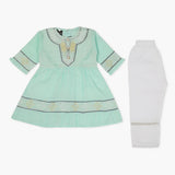 Girls Half Sleeves Suit - Cyan, Girls T-Shirts, Chase Value, Chase Value