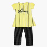 Girls Half Sleeves Suit - Yellow, Girls T-Shirts, Chase Value, Chase Value