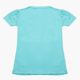 Girls Half Sleeves T-Shirt - Light Blue, Girls T-Shirts, Chase Value, Chase Value