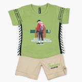 Boys Half Sleeves Short Suit - Green, Boys Sets & Suits, Chase Value, Chase Value