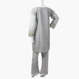 Women's Fancy 3Pcs Suit - Grey, Women Shalwar Suits, Chase Value, Chase Value