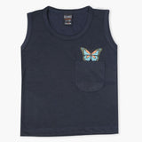 Girls Sando T-Shirt - Navy Blue, Girls T-Shirts, Chase Value, Chase Value