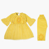 Girls Half Sleeves Suit - Yellow, Girls T-Shirts, Chase Value, Chase Value