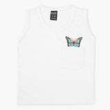 Girls Sando T-Shirt - White, Girls T-Shirts, Chase Value, Chase Value