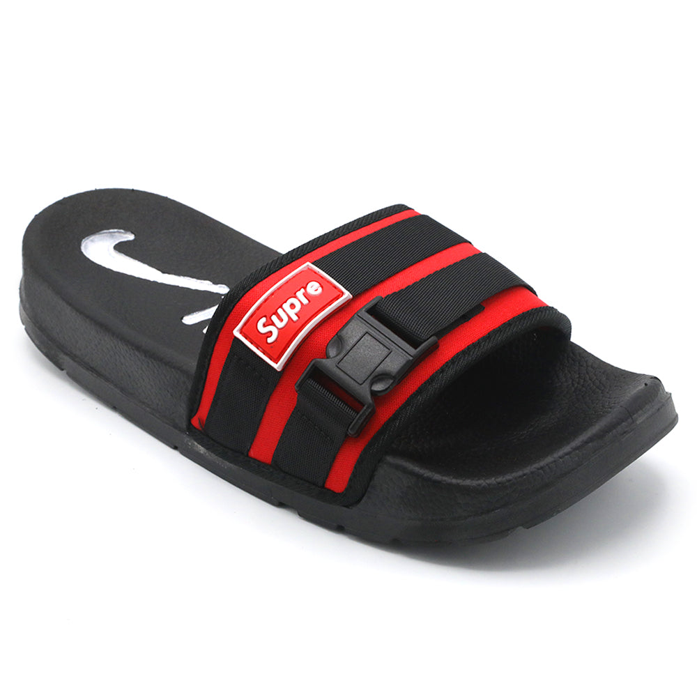 Men's Slider - Red, Men's Slippers, Chase Value, Chase Value