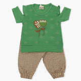 Girls Half Sleeves Suit - Green, Girls T-Shirts, Chase Value, Chase Value