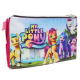 Pencil Pouch Four Zipper - Pink, Pencil Boxes & Stationery Sets, Chase Value, Chase Value